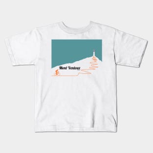 Mont Ventoux Cycling Artwork Kids T-Shirt